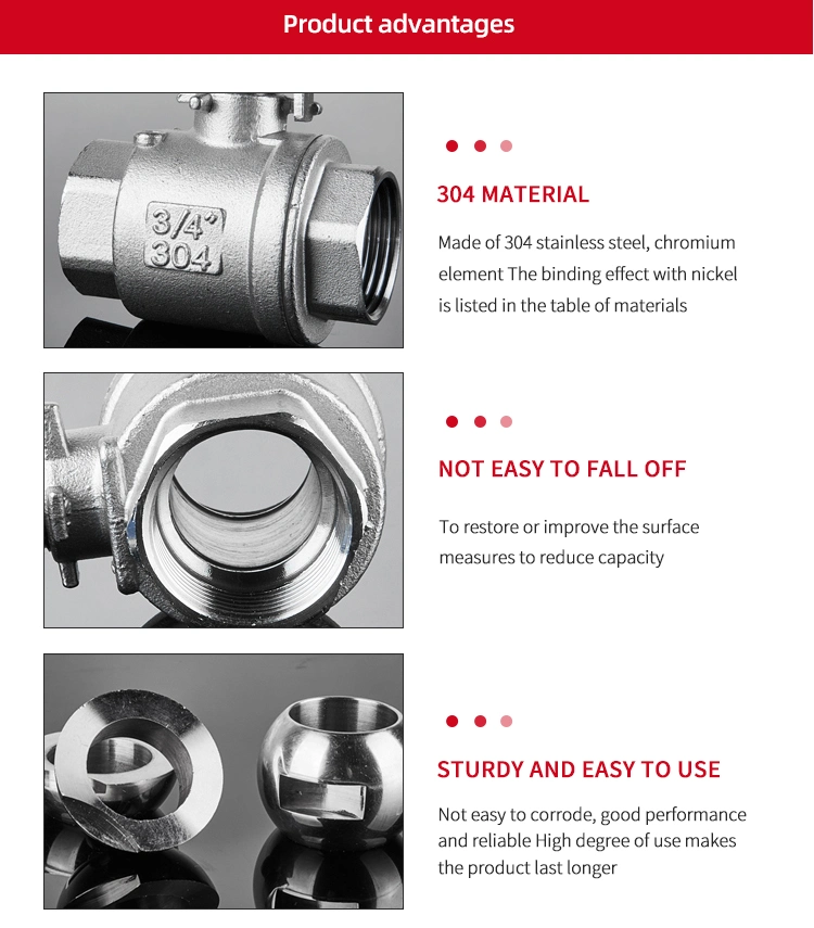 Ss 304 316L Manual Tri Clamp End Full Package 3PC Ball Valve